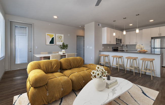 Living Room with Hard Surface Flooring