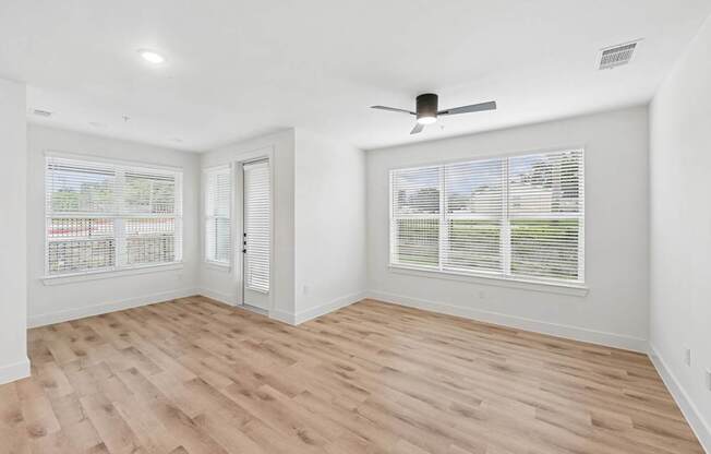 B2 Unit Living room at Whispering Pines in Euless, TX