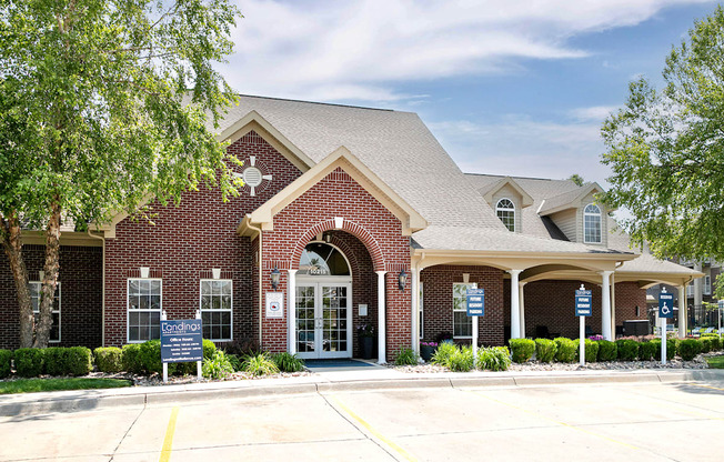 Clubhouse Exterior at The Landings in Bellevue, NE