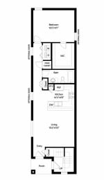 1 bed, 1 bath, 851 sqft, $1,525