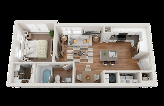 1 bed, 1 bath, 663 sqft, $1,583