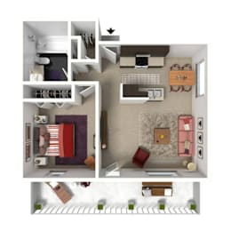 1 bed, 1 bath, 550 sqft, $1,165