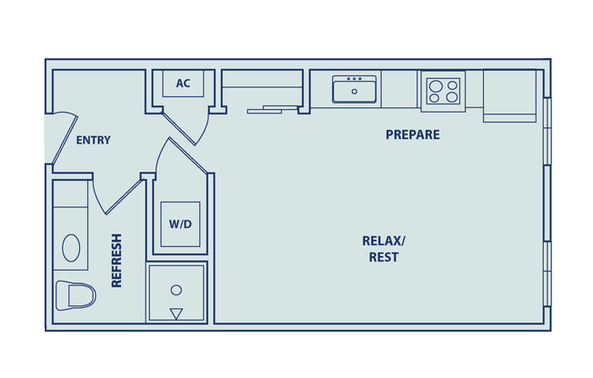 Studio, 1 bath, 465 sqft, $1,288, Unit 144