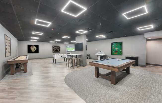 Game Room at Aire MSP Apartments, Minnesota