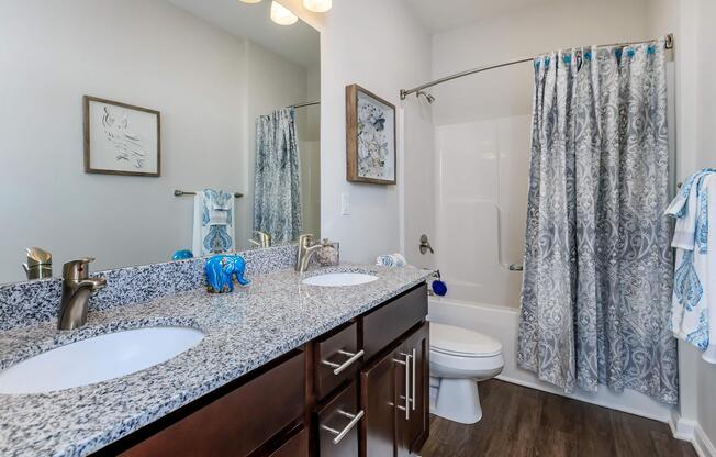 Spacious Bathrooms At Riverstone Apartments AT Long Shoals 