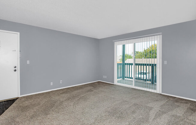 private balcony/patio at Wichita KS apartments