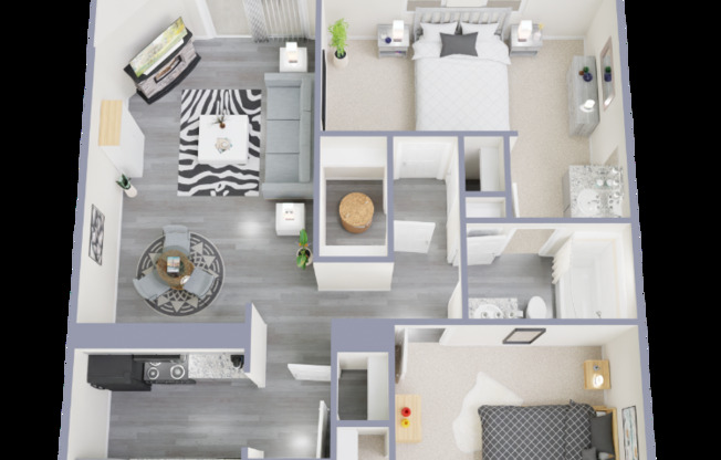 2 beds, 1 bath, 860 sqft, $1,419