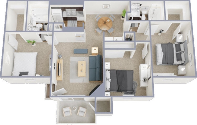 3 beds, 2 baths, 1,085 sqft, $1,712
