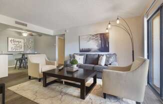 our apartments offer a living room and dining room