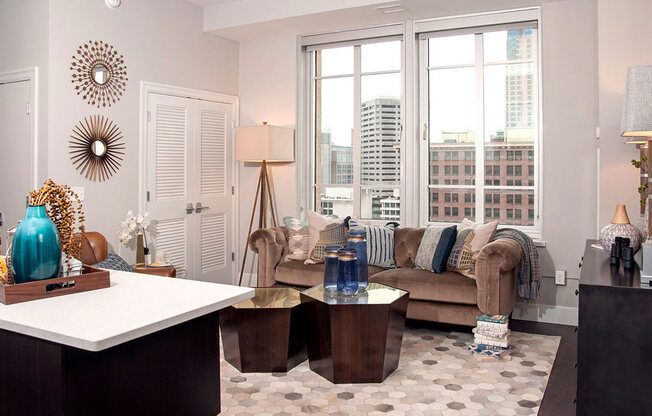 Oversized Windows with Roller Blinds at Custom House, Minnesota