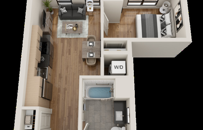 1 bed, 1 bath, 505 sqft, $1,649, Unit 639