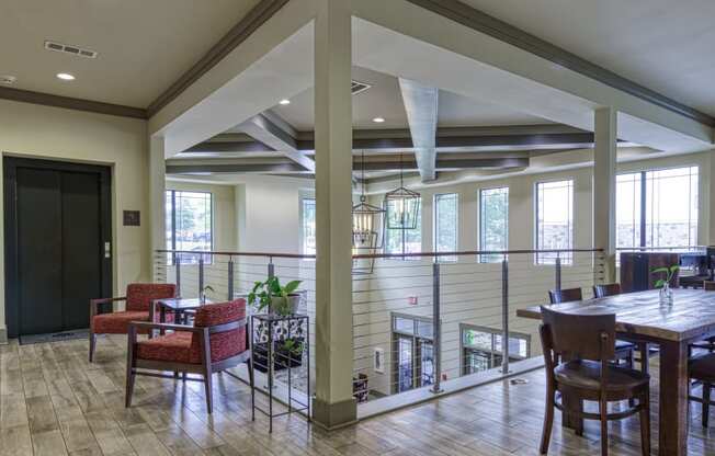 On-site Coffee Shop and Resident Social Area at 4700 Colonnade Apartments in Birmingham, AL