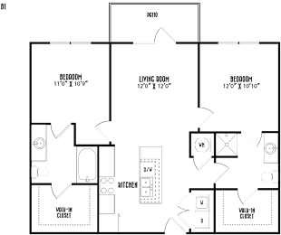 2 beds, 2 baths, 950 sqft, $1,905
