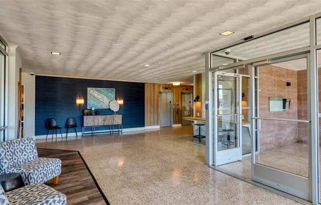 Lobby with Seating at The Lafayette, Norfolk, VA, 23508