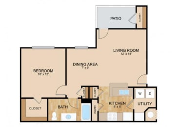 1 bed, 1 bath, 750 sqft, $1,195