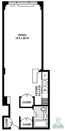 Studio, 1 bath, $4,095, Unit 4G