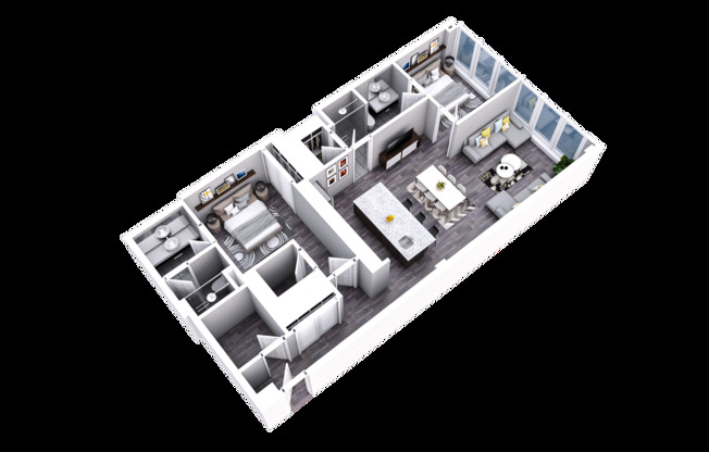 1 bed, 1 bath, 663 sqft, $1,590, Unit 707