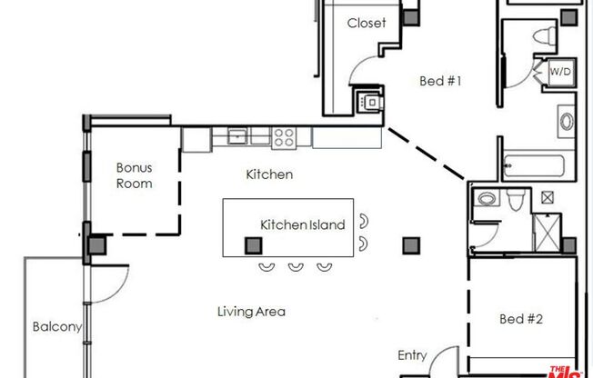 2 beds, 2 baths, 1,730 sqft, $6,750, Unit 812