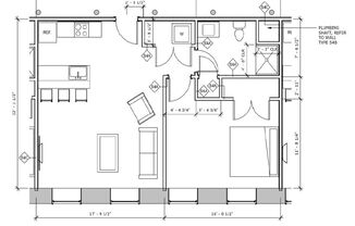 1 bed, 1 bath, 644 sqft, $1,875, Unit 1433