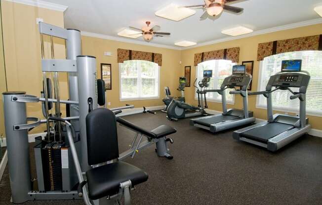 Fitness Center at Booker Creek Apartments in St. Petersburg, FL