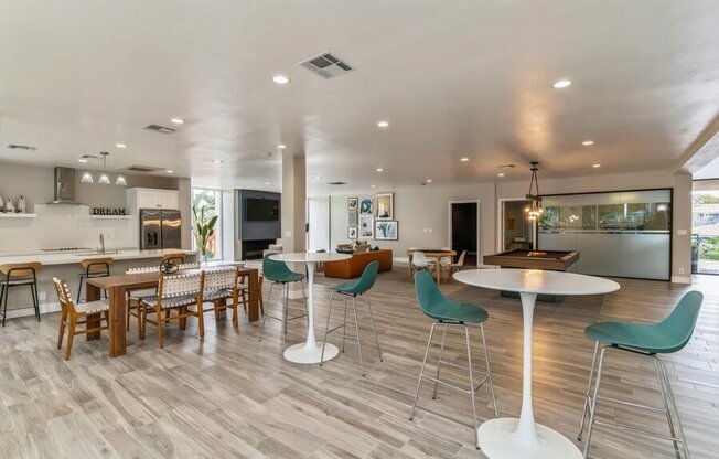 Clubhouse lobby