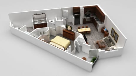 1 bed, 1 bath, 720 sqft, $2,917