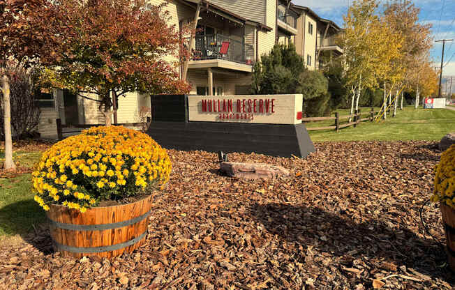 A sign that says "Million Reserve" in front of a building.