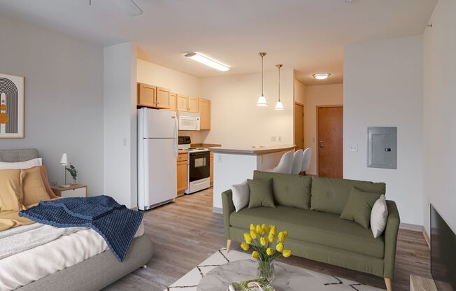 Studio, 1 bath, 475 sqft, $1,520, Unit B-109