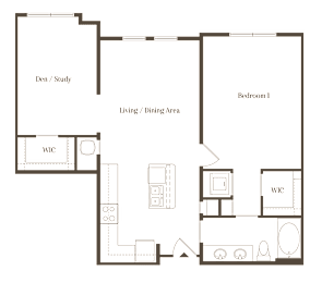 1 bed, 1 bath, 976 sqft, $1,560