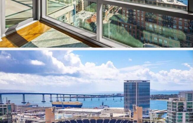 Luxurious 2 Bedroom / 2 Bath 25th story condo with 2 parking spaces***Unbelievable Views of Petco Park***