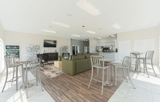 living room and dining area in west houston luxury apartments