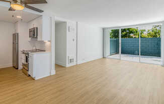 Living Room with Patio and Hard Surface Flooring
