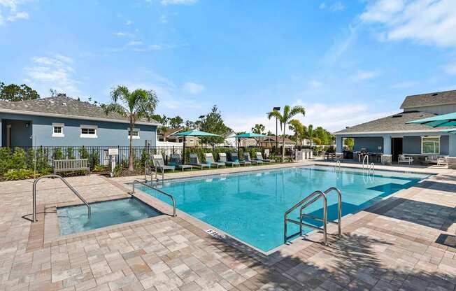 Resort Style Pool & Hot Tub at Avilla Cypress Creek, Sun City Center, FL 33573