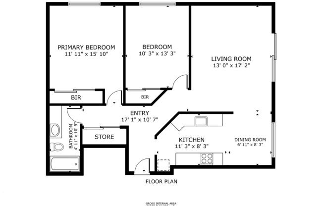 2 beds, 1 bath, 750 sqft, $1,995, Unit 210