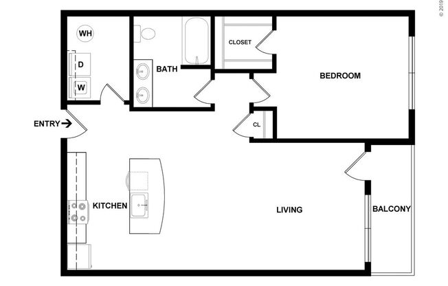 1 bed, 1 bath, 819 sqft, $1,699