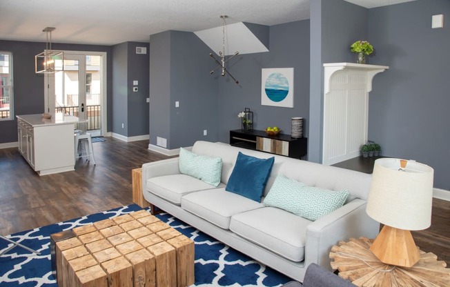 Modern Living Room at The McMillan, Shoreview, MN