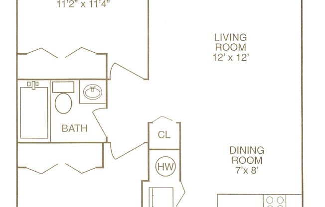 2 beds, 1 bath, 780 sqft, $775