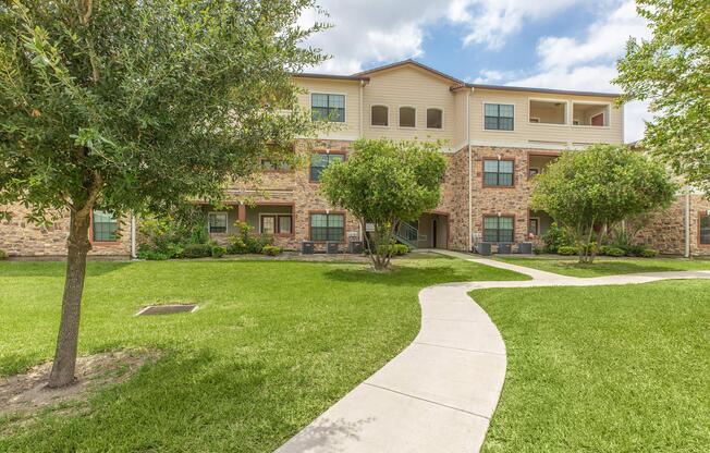 a large lawn in front of a house