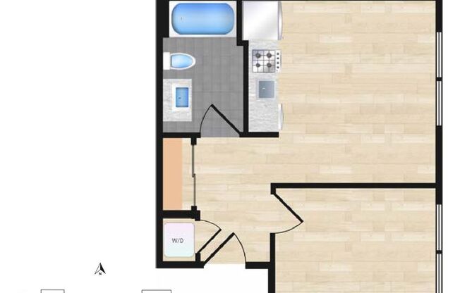 1 bed, 1 bath, $5,000, Unit 505