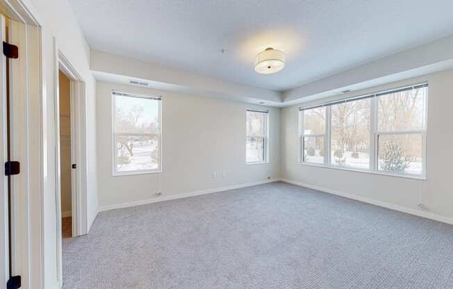 Carpeted Bedroom Area at Shady Oak Crossing, Minnetonka, MN, 55343