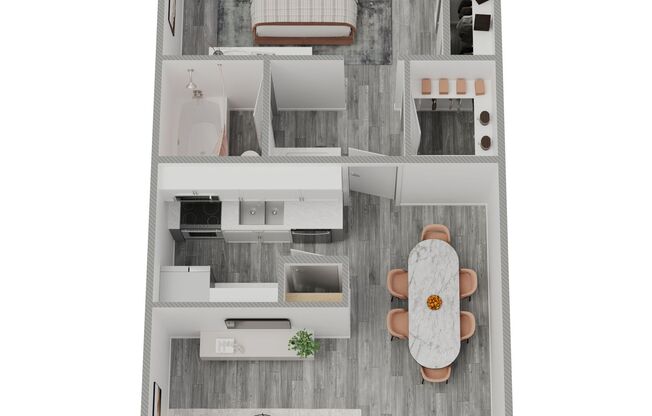 1 bed, 1 bath, 630 sqft, $1,068.5, Unit B-303