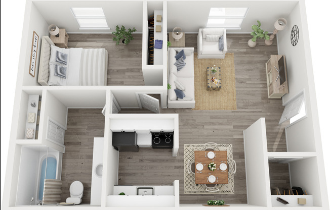 1 bed, 1 bath, 750 sqft, $975, Unit 73