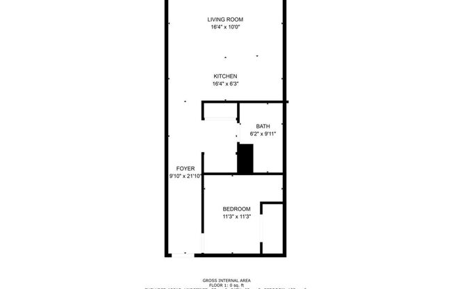 1 bed, 1 bath, 635 sqft, $995, Unit Apt 7