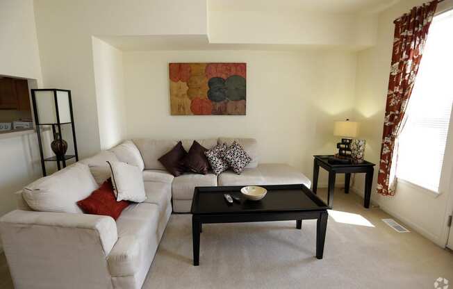 Large Living rooms at Villages at Curtis Park in Denver, Colorado