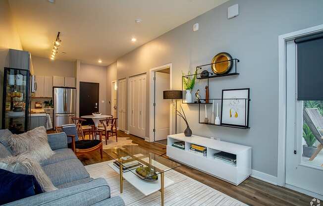 This is an alternate view of the living room at Grand Flats, Missouri