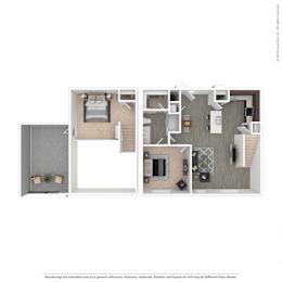 1 bed, 1 bath, 989 sqft, $1,825