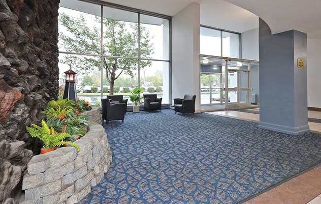 Building Lobby in Water's Edge Apartments in Euclid OH