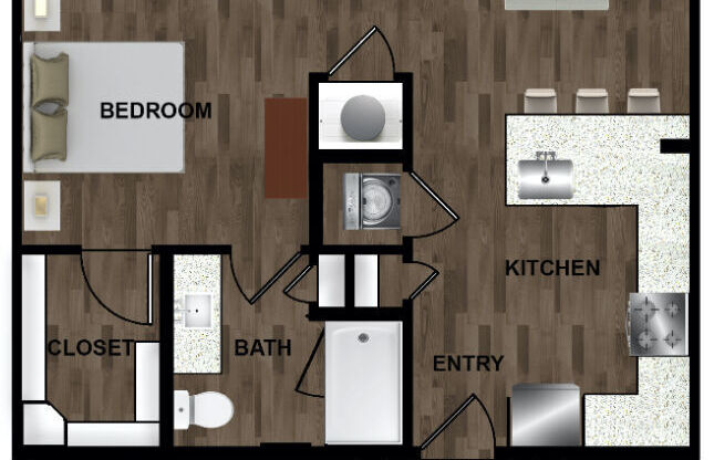 1 bed, 1 bath, 710 sqft, $1,618