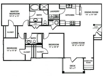 3 beds, 2 baths, 1,530 sqft, $1,780