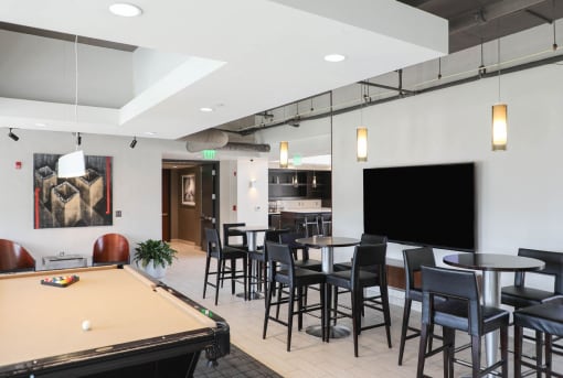 Club Room Billiard at Metro Crossing Apartments, Maryland, 21117